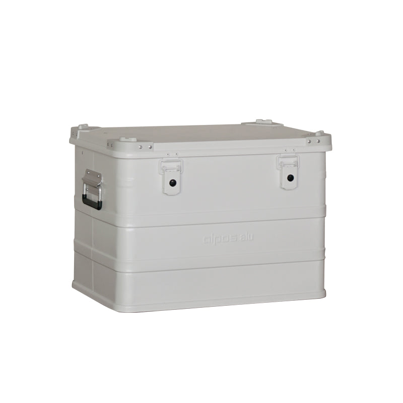 ALPOS ALUMINUM CONTAINER / with Stacking Corner, M(73L), #9003WH, 5.3kg