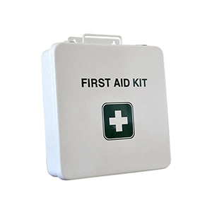 METAL FIRST AID KIT 24 UNIT, STENCIL