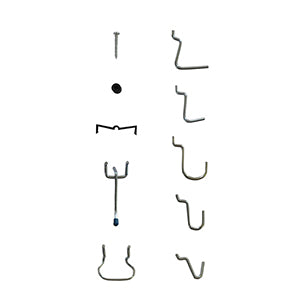 LOCKING PEG HOOK ASSORT 32PCS