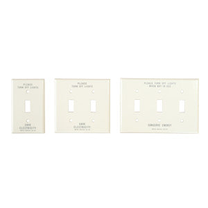 PRINTED TOGGLE SWITCH PLATE HARD 1口