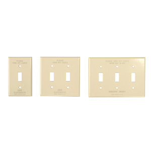 PRINTED TOGGLE SWITCH PLATE HARD 1口