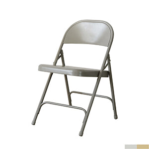 TUBLAR STEEL FOLDING CHAIR, Gray