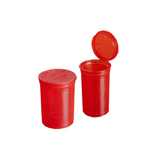 HINGE TOP CONTAINERS 30dram, Red