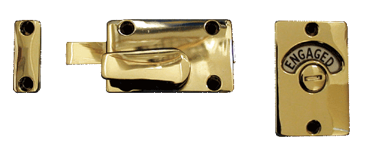 INDICATOR BOLT, Polished Brass