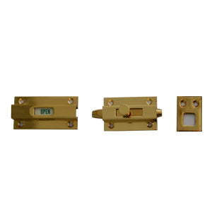 BATHROOM INDICATER BOLT Brass