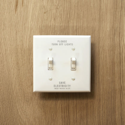 PRINTED TOGGLE SWITCH PLATE HARD 2口
