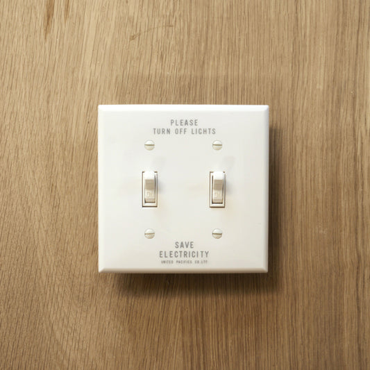 PRINTED TOGGLE SWITCH PLATE HARD 2口