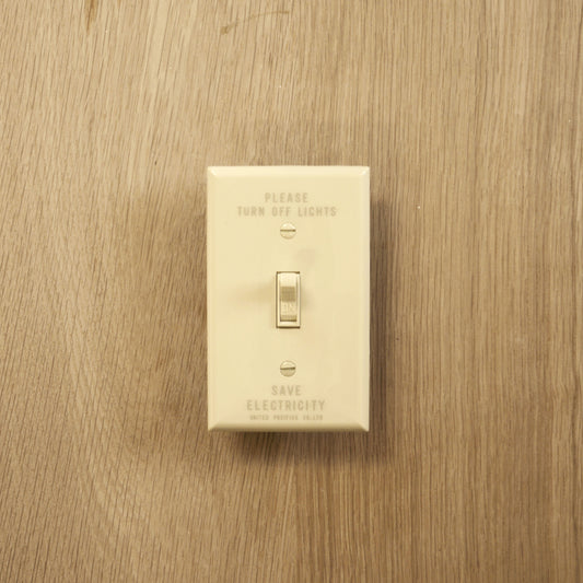 PRINTED TOGGLE SWITCH PLATE HARD 1口