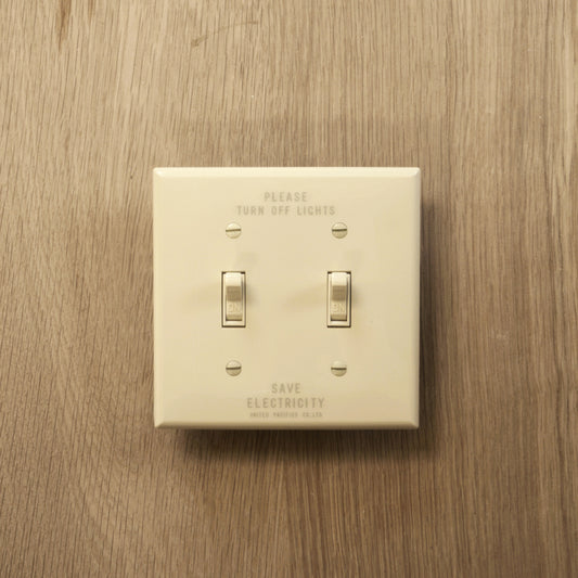 ●PRINTED TOGGLE SWITCH PLATE SOFT 2口