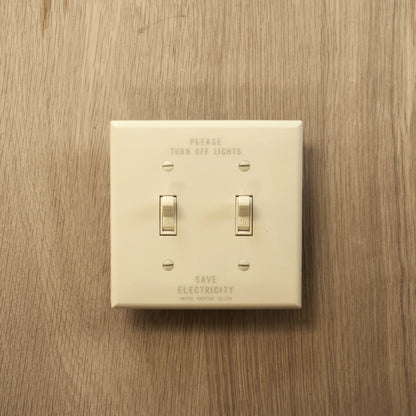 PRINTED TOGGLE SWITCH PLATE HARD 2口