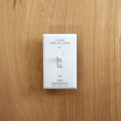 PRINTED TOGGLE SWITCH PLATE HARD 1口