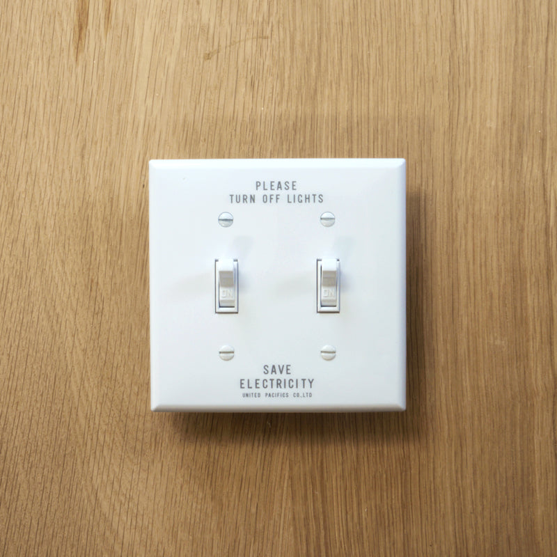 PRINTED TOGGLE SWITCH PLATE SOFT 2口