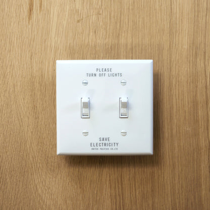 PRINTED TOGGLE SWITCH PLATE HARD 2口