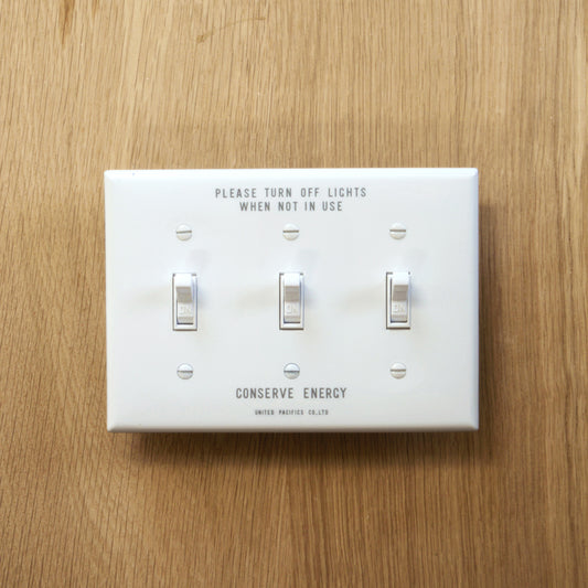 PRINTED TOGGLE SWITCH PLATE SOFT 3口