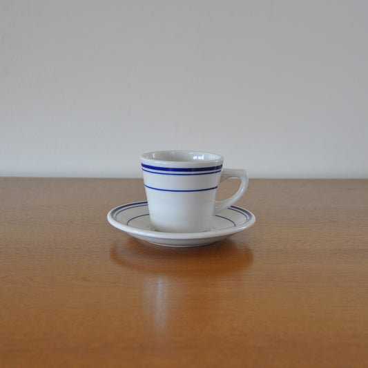American Diner Ware  7oz. Cup Blue Band