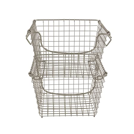 SCOOP Stackin BASKET (M) SATIN NICKEL CP