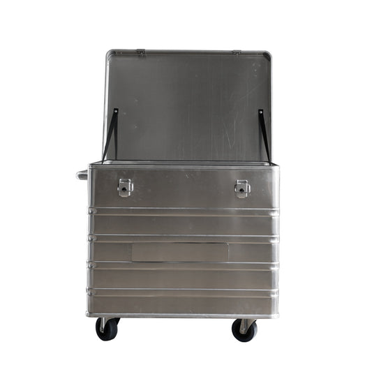 ALPOS ALUMINUM CONTAINER / with Stacking Corner, XL with Wheel(239L), 15.9kg