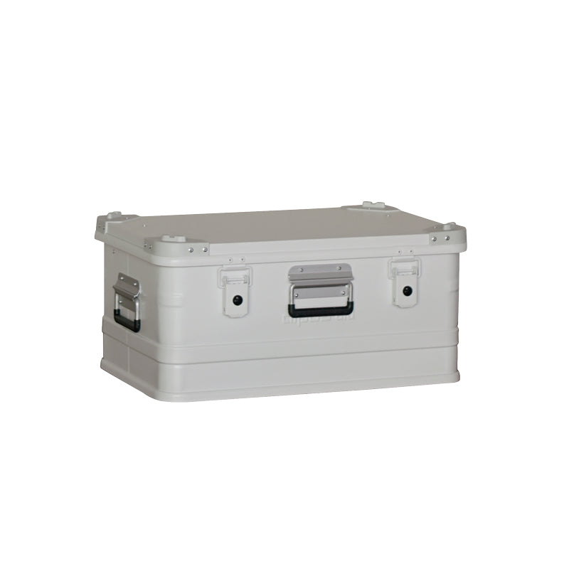 ALPOS ALUMINUM CONTAINER / with Stacking Corner, S(47L), #9003WH, 4.6kg