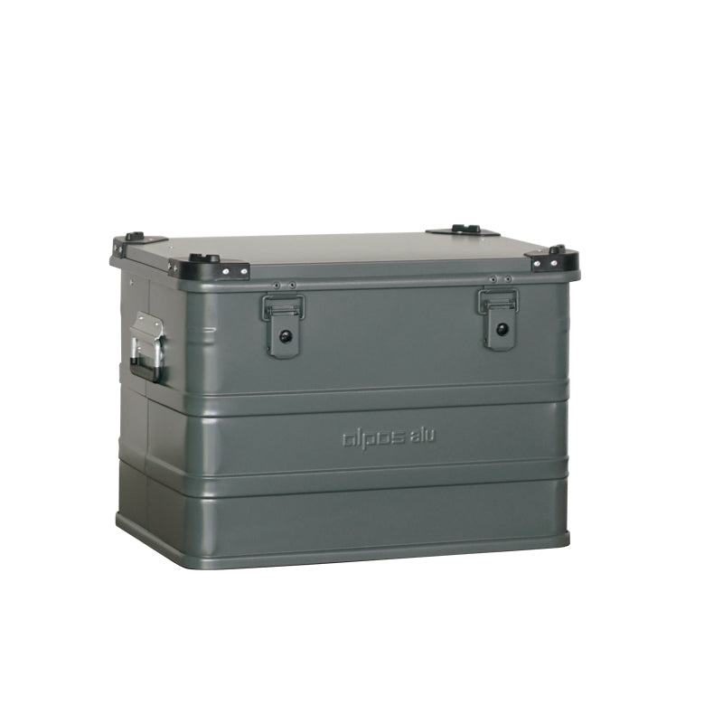 ALPOS ALUMINUM CONTAINER / with Stacking Corner, M(73L), #7043MG, 5.3kg