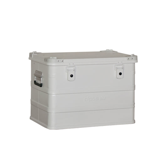 ALPOS ALUMINUM CONTAINER / with Stacking Corner, M(73L), #9003WH, 5.3kg