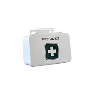 METAL FIRST AID KIT 10 UNIT, STENCIL
