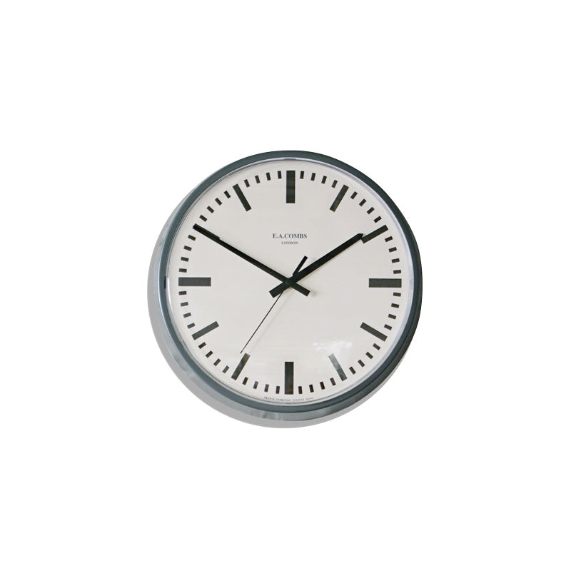 E.A.C. WALL CLOCK, Bar, Pewter(S)