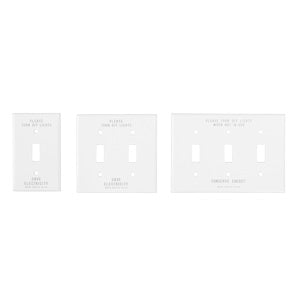 PRINTED TOGGLE SWITCH PLATE HARD 2口
