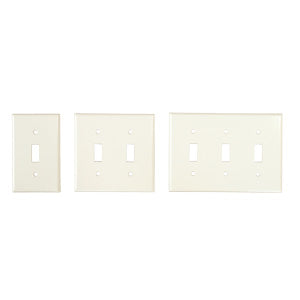 TOGGLE SWITCH PLATE HARD 3口, ALMOND