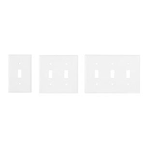 TOGGLE SWITCH PLATE HARD 1口, WHITE