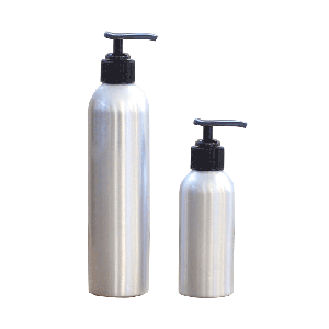 ALUMINUM BOTTLES w/Lotion Pump L