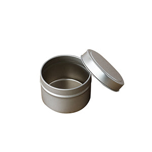 METAL CAN w/Rolled Edge Cover, Gold
