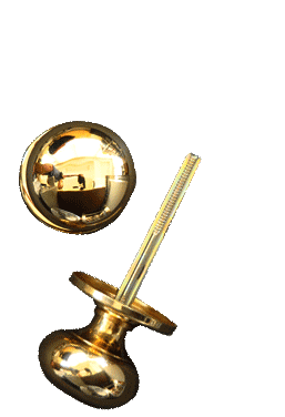 DOOR KNOB (PRESS), Polished Brass