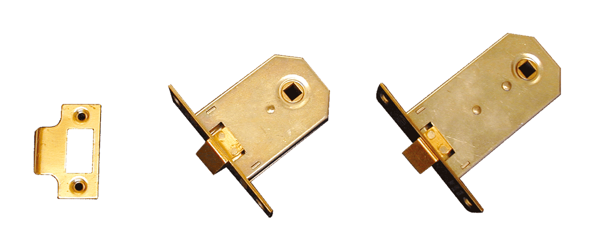 MORTICE LATCH 82mm, Polished Brass