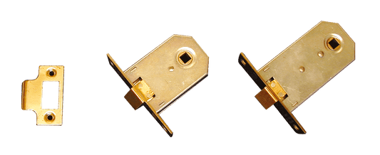 MORTICE LATCH 82mm, Polished Brass