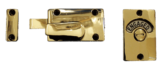 INDICATOR BOLT, Polished Brass