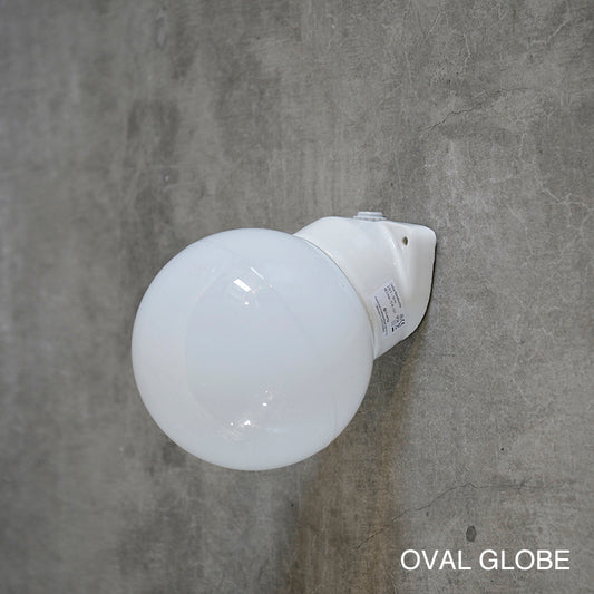 PORCELAIN WALL LAMP OPAL GLOBE Diagonal