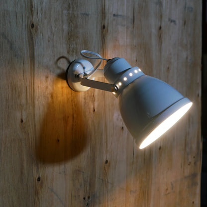 STEEL WALL LAMP, White