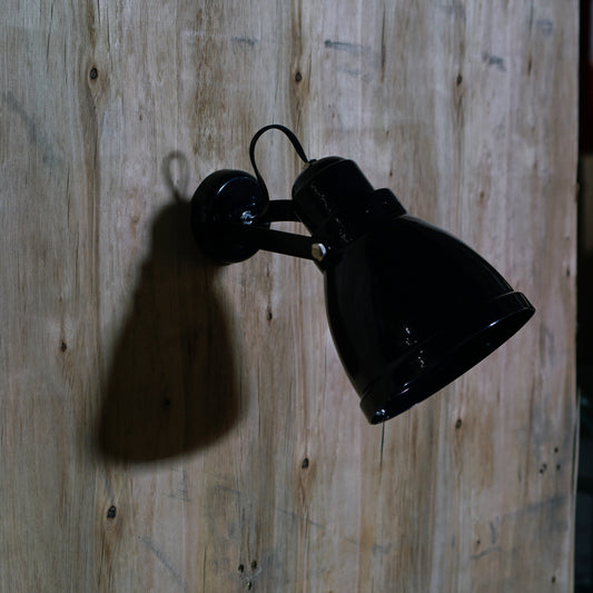 STEEL WALL LAMP, Black