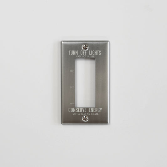 ALUMINUM SWITCH PLATE 3口, Letters: Ivor
